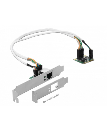 DeLOCK Mini PCIe I / O PCIe half size 1 x Gigabit LAN Low Profile, LAN Adapter