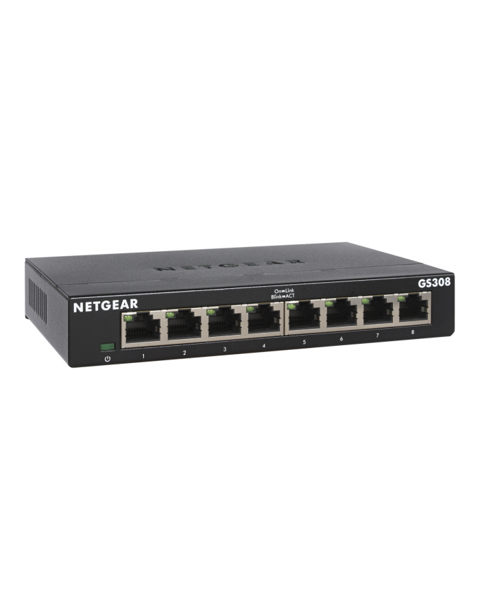 Netgear GS308-300PES, Switch (Black) główny