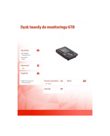 axis Dysk twardy do monitoringu 6TB
