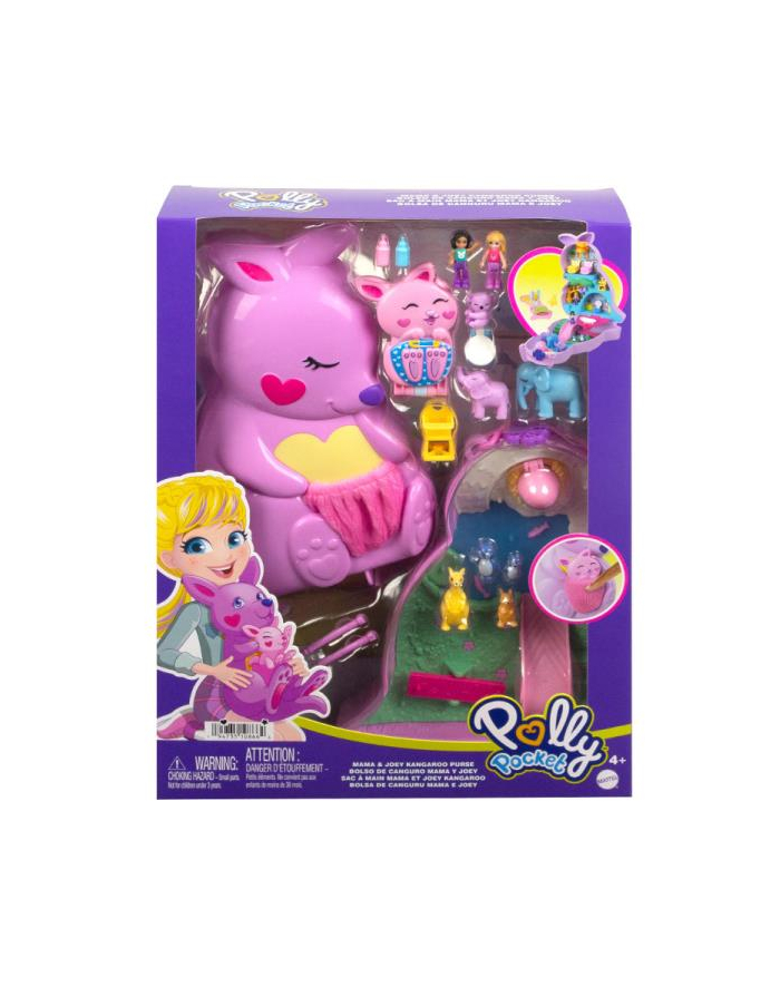 mattel Polly Pocket kompaktowa torebka 2wz GKJ63 KANGUREK główny