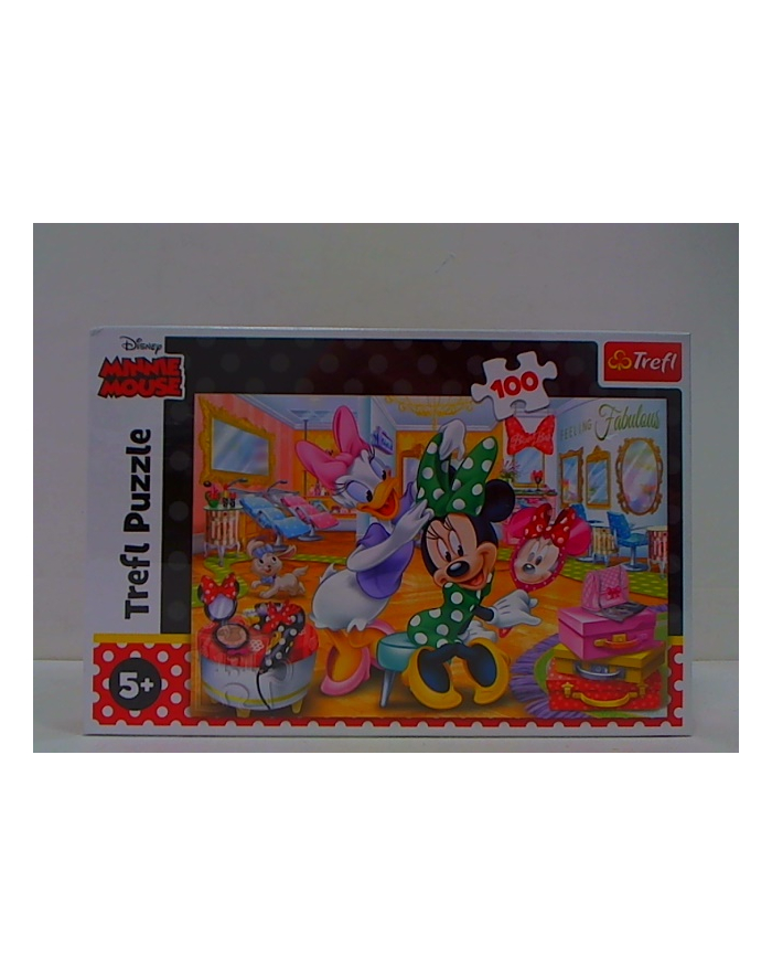 Puzzle 100el Minnie w salonie kosmetycznym / Disney Minnie 16387 Trefl główny