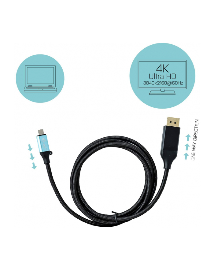 i-tec Adapter kablowy USB-C do Display Port 4K/60Hz 200cm główny