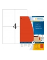 HERMA Etiketten A4 rot  105x148 mm Papier matt  400 St. - nr 6