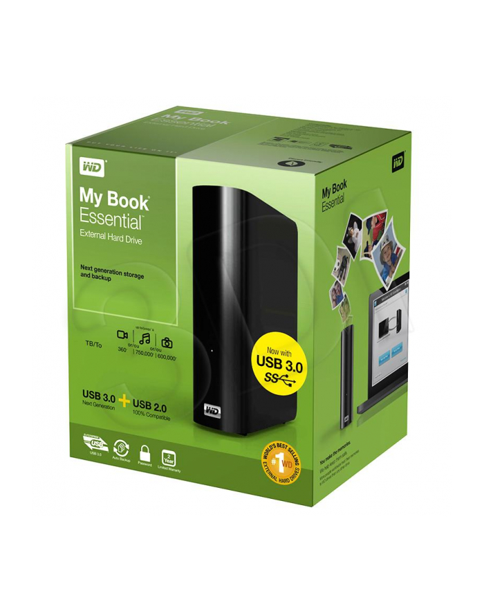 Dysk Twardy Zewnętrzny WD My Book Essential 3.0 2TB USB 3.0/2.0 główny