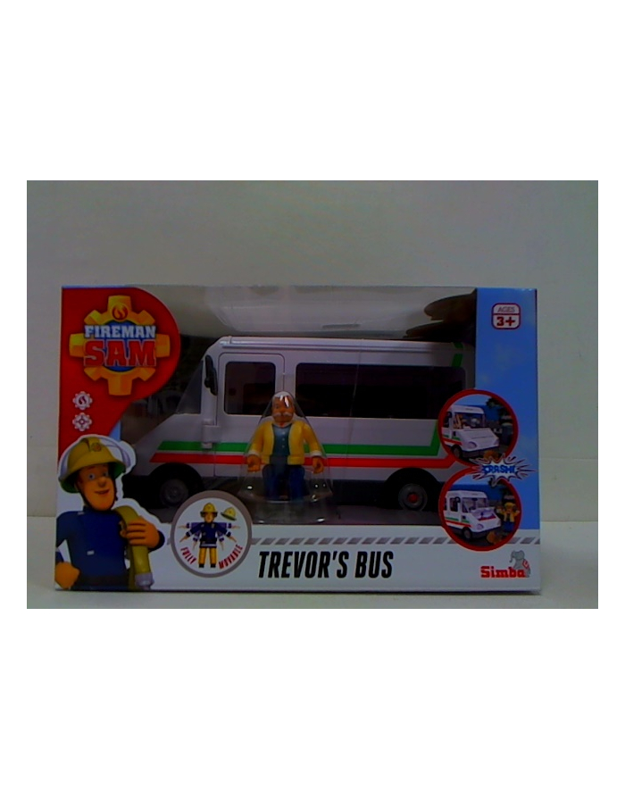 Strażak Sam Autobus Trevora z figurką Simba główny