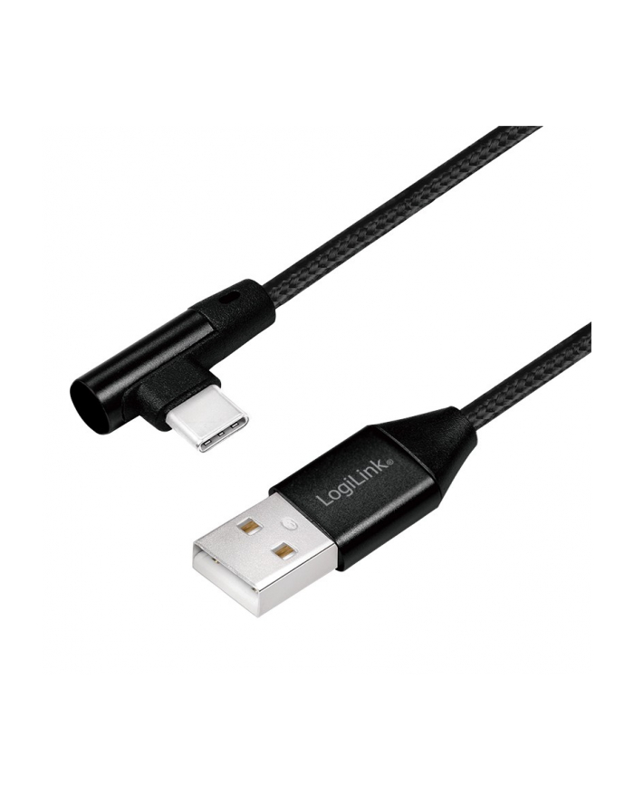 logilink Kabel USB 2.0 A męski do USB-C męski, kątowy, 0.3m główny