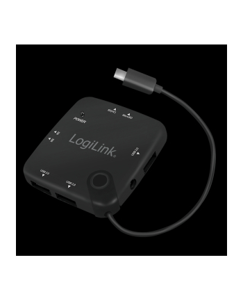 logilink Hub USB 2.0, 3 porty, z czytnikiem kart, OTG, Micro-USB, Android