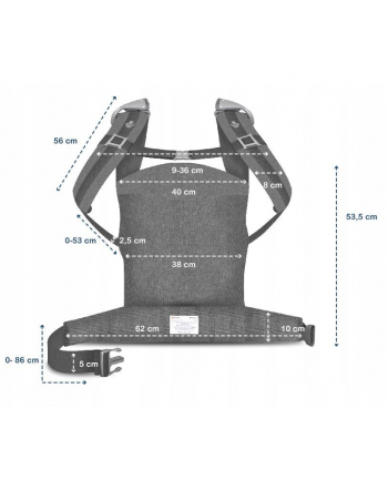 lionelo Nosidełko 20kg Margareet Wave