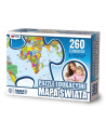 Puzzle 260el Mapa Świata edukacyjne ZACHEM 7040 - nr 1