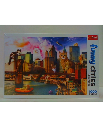 Puzzle 1000 elementów - Koty w Nowym Jorku 10595 Trefl