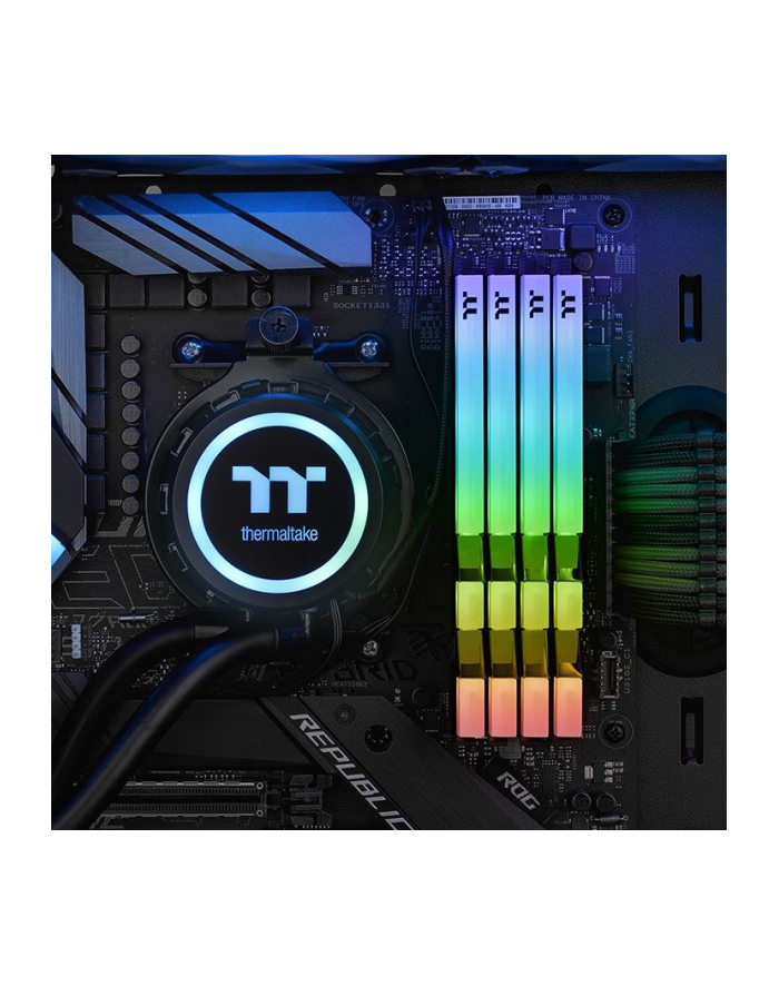 thermaltake pamięć do PC - DDR4 16GB (2x8GB) ToughRAM RGB 4000MHz CL19 XMP2 Czarna główny