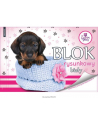 beniamin Blok rysunkowy biały A4/20k z pierwszą stroną do kolorowania The Sweet Pets Pies - nr 1
