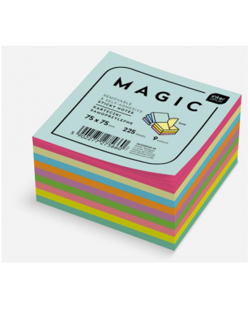 interdruk Karteczki samoprzylepne Magic Cube 75x75mm 9 kolorów 225 kartek