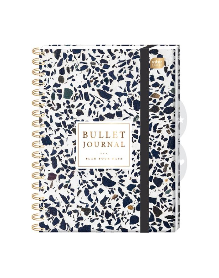Organizer na spirali Bujo A5 224 80gr TERAZO INTERDRUK główny