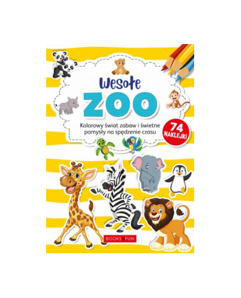 booksandfun Kolorowanka z naklejkami Wesołe Zoo