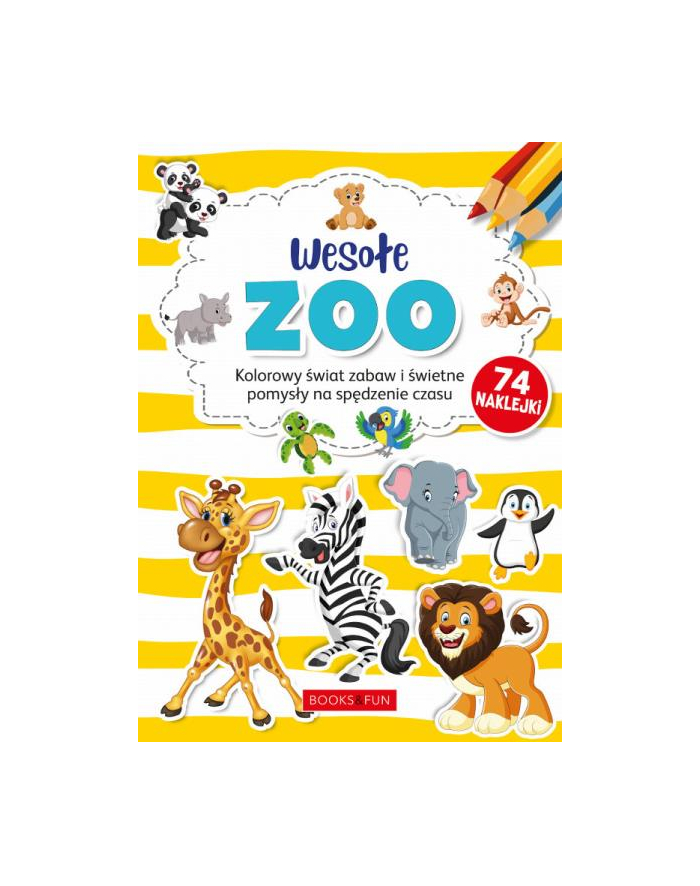 booksandfun Kolorowanka z naklejkami Wesołe Zoo główny