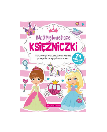 booksandfun Kolorowanka z naklejkami Najpiękniejsze Księżniczki
