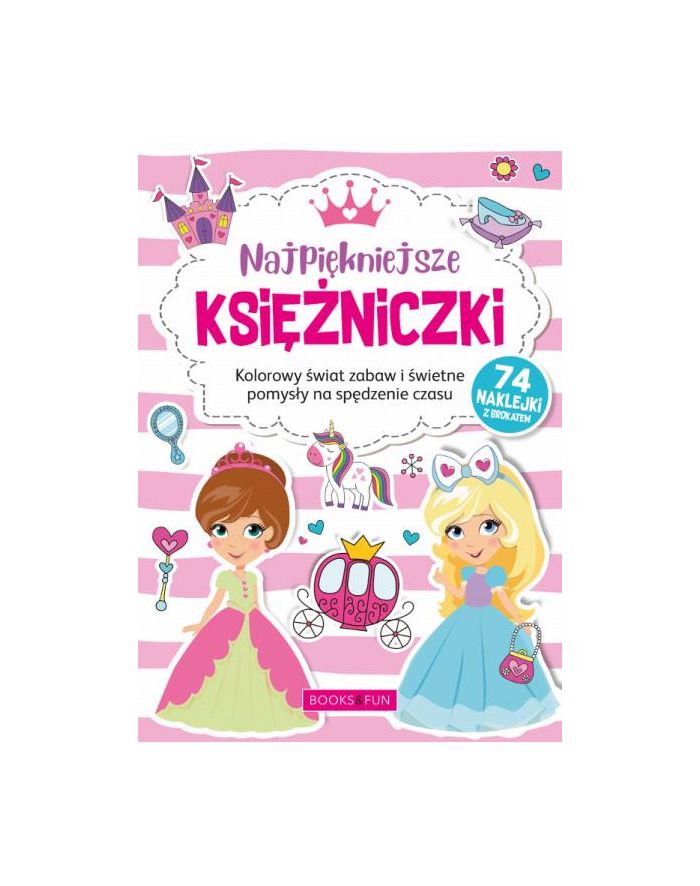 booksandfun Kolorowanka z naklejkami Najpiękniejsze Księżniczki główny