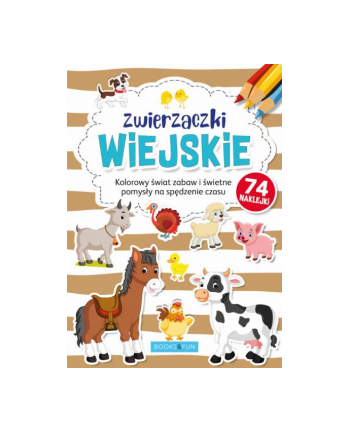 booksandfun Kolorowanka z naklejkami Zwierzaczki wiejskie