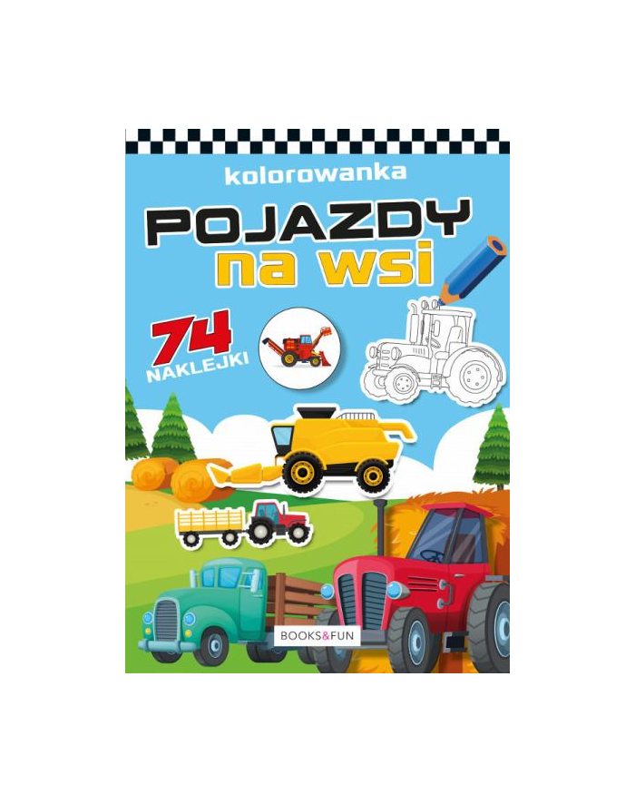 booksandfun Kolorowanka z naklejkami Pojazdy na wsi główny