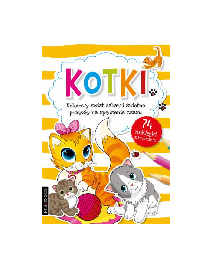 booksandfun Kolorowanka z naklejkami Kotki główny