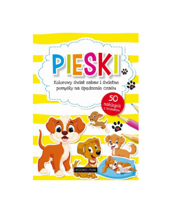 booksandfun Kolorowanka z naklejkami Pieski
