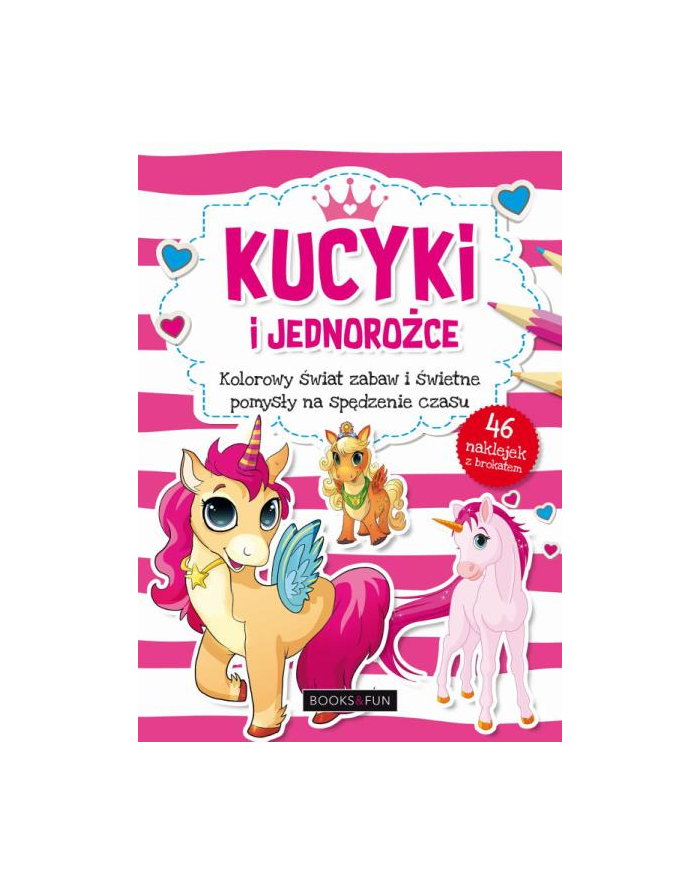 booksandfun Kolorowanka z naklejkami Kucyki główny