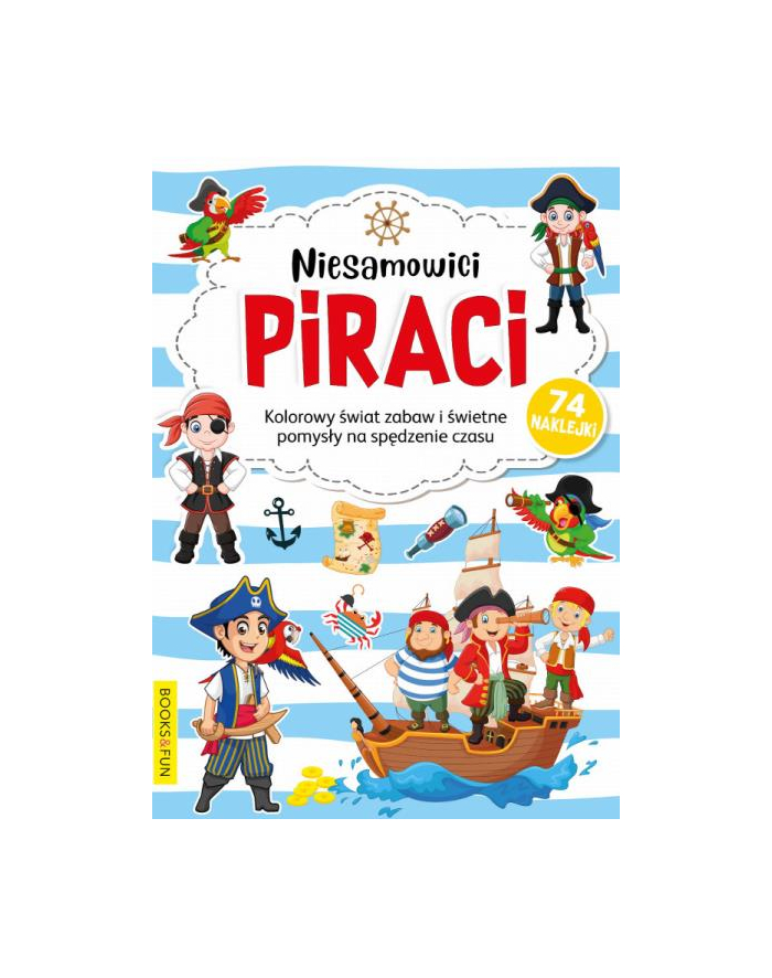 booksandfun Kolorowanka z naklejkami Niesamowici piraci główny