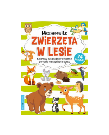booksandfun Kolorowanka z naklejkami Niesamowite zwierzęta w lesie