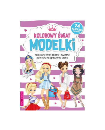 booksandfun Kolorowanka z naklejkami Kolorowy świat modelek