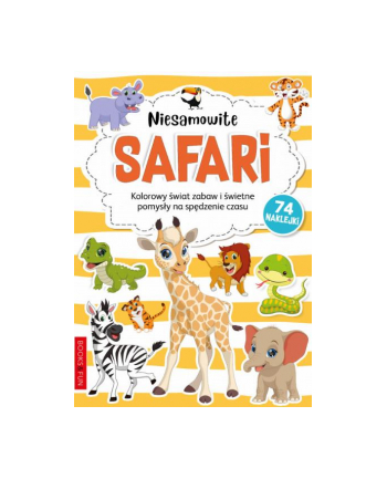 booksandfun Kolorowanka z naklejkami Niesamowite safari