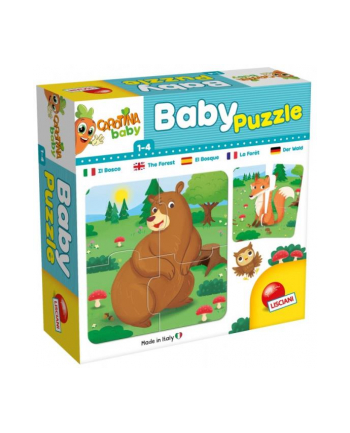 lisciani giochi Carotina Baby Puzzle Zwierzęta leśne 80076 LISCIANI