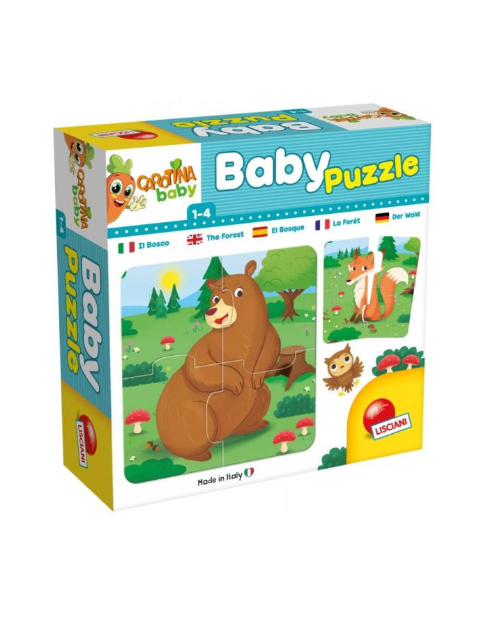lisciani giochi Carotina Baby Puzzle Zwierzęta leśne 80076 LISCIANI główny