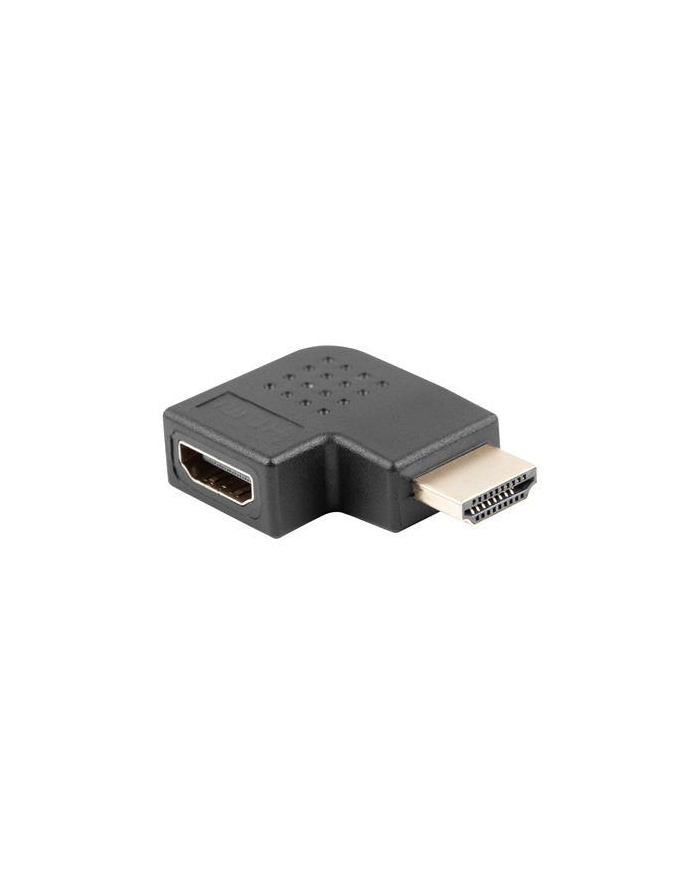 lanberg Adapter HDMI(M) - HDMI(F) Kątowy 90 stopni prawo Czarny główny
