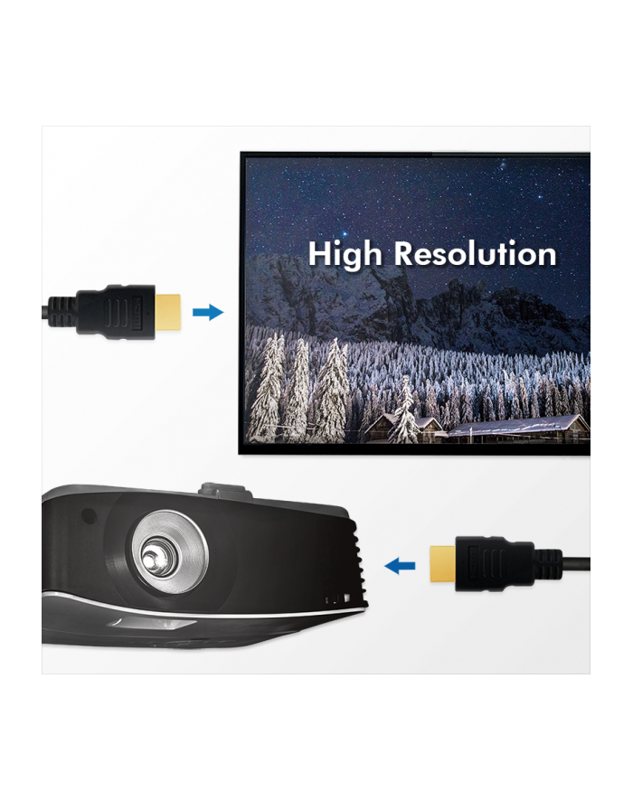 logilink Kabel ultra high speed HDMI, 1m Czarny główny