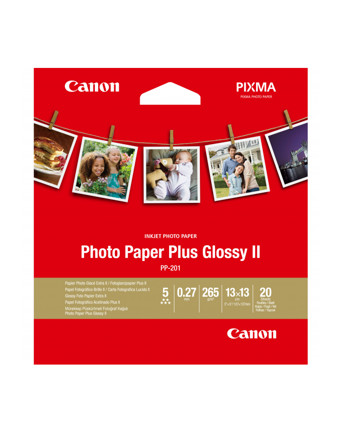 CANON PP- 201 Photo Paper Plus 5x5 inch 20 Sheets główny