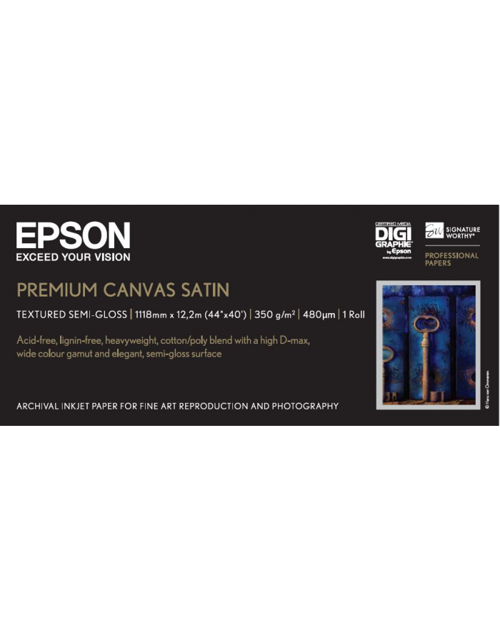EPSON Paper Premium Canvas 44inchx12.2m for StylusPro 9500 9600 10000CF 10600 water resistant główny