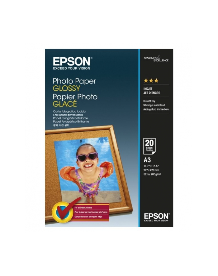 EPSON Photo Paper Glossy A3 20 sheets główny