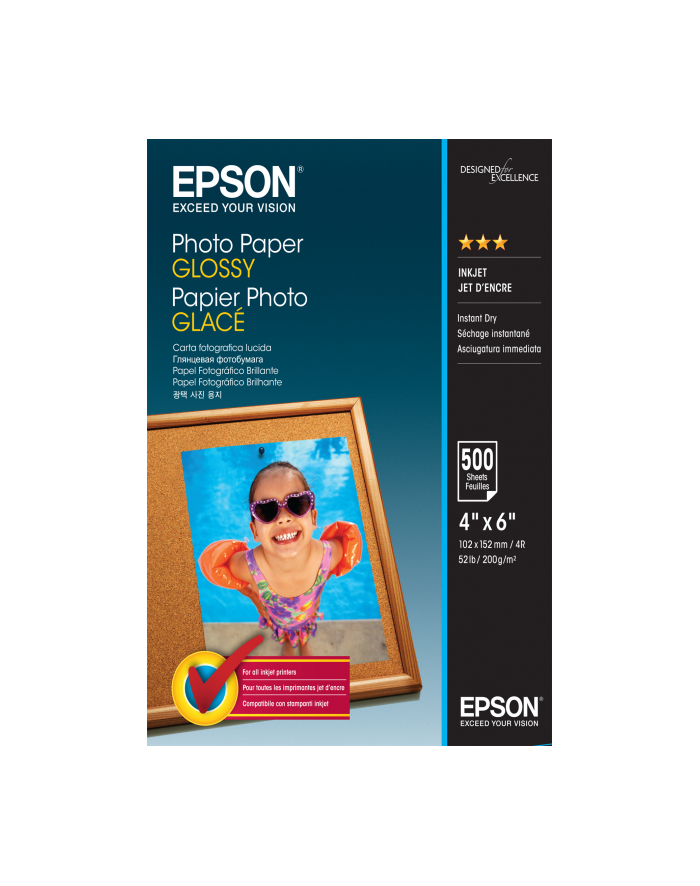 EPSON Photo Paper Glossy 10x15cm 500 sh główny