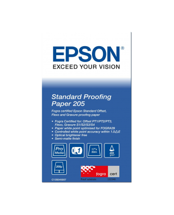 EPSON Proofing Paper Standard 17inchx50m 4430g/m² for Stylus Pro 4000-C4 4000-C8 4000-C8 PS 4800 4800