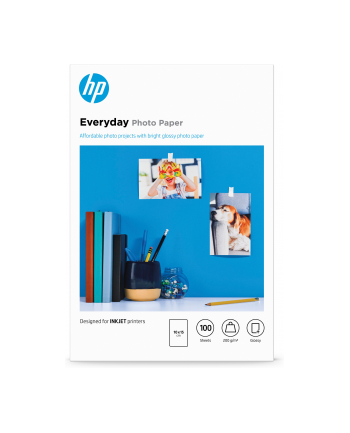 hp inc. HP Everyday Glossy photo paper white 200g/m2 100x150mm 100 sheets 1-pack