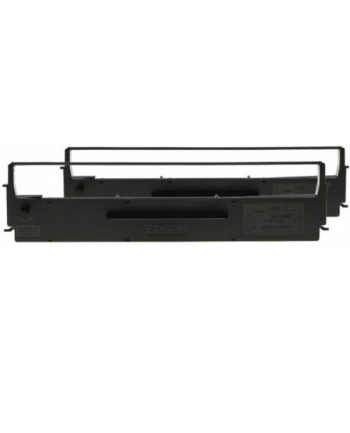 epson Black Ribbon Cartridge for LX-350/300+/300+II, Dualpack