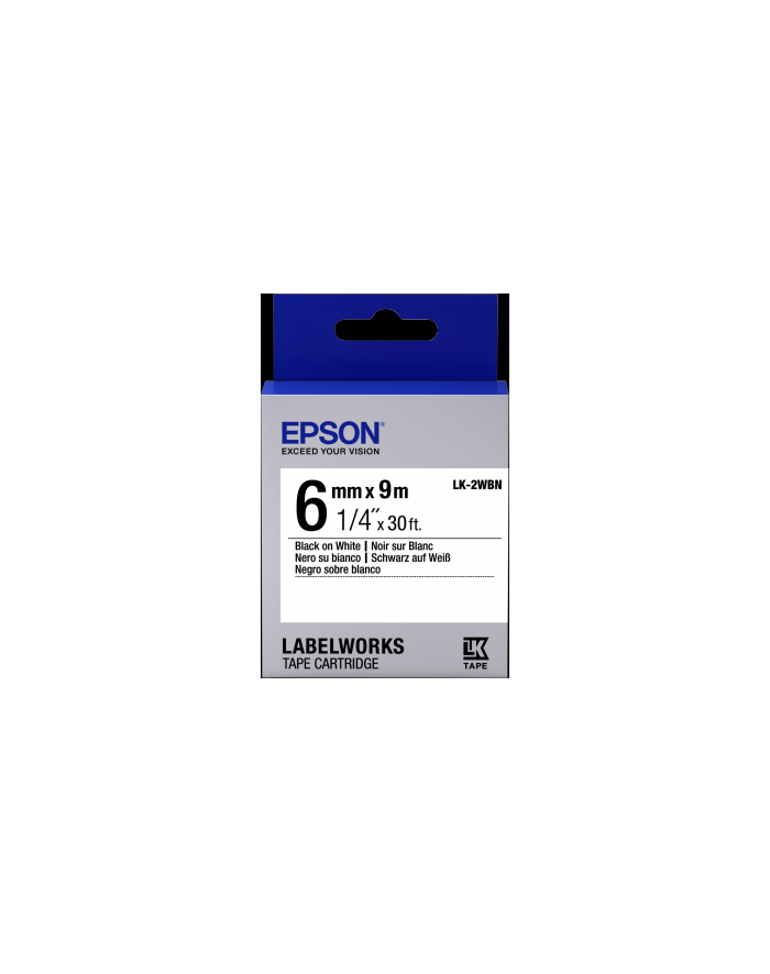 EPSON LK-2WBN Label Cartridge Standard Black/White 6mm (9m) główny