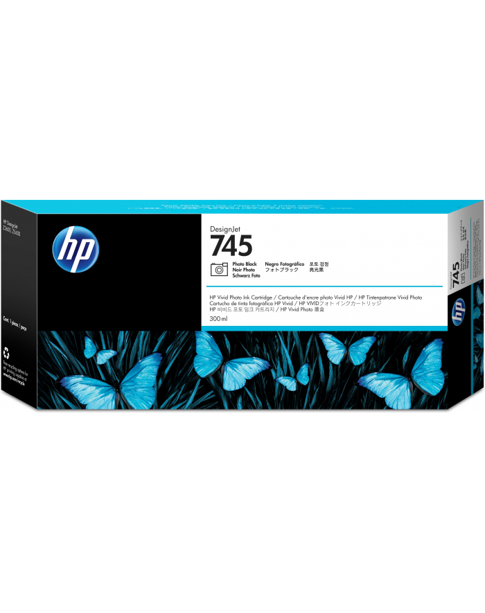 hp inc. HP F9K04A Tusz HP 745 Black 300 ml Pro MFP / Z5600 / Z2600 główny