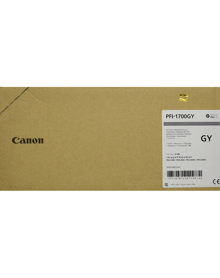 CANON Ink PFI-1700 Grey główny