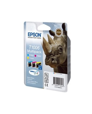 EPSON T1006 ink cartridge tri-colour standard capacity 3 x 11.1ml 3-pack RF-AM blister