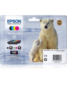 EPSON 26 Series Polar bear multipack containing 4 ink cartridge: black cyan magenta yellow in RS blister pack with RF+AM tags - nr 3