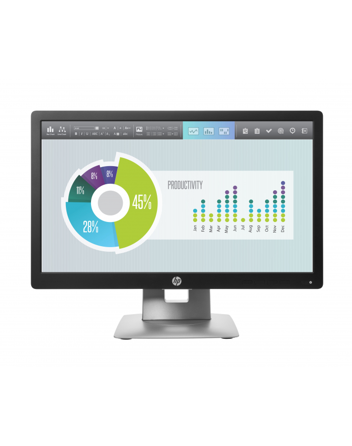 hp inc. HP EliteDisplay E202 20.0 IPS 1600x900 HD+ 16:9 250cd 7ms Pivot USB HDMI VGA DisplayPort główny