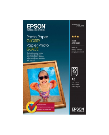 EPSON Photo Paper Glossy A3 20 sheets