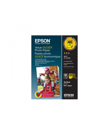 EPSON Value Photo Paper 10x15cm 20 sheets x2 (BOGOFF)